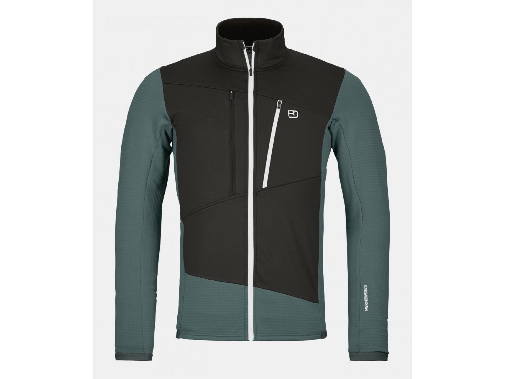 Ortovox Fleece Grid Jacket M Barva: Dark Arctic Grey, Velikost: XL