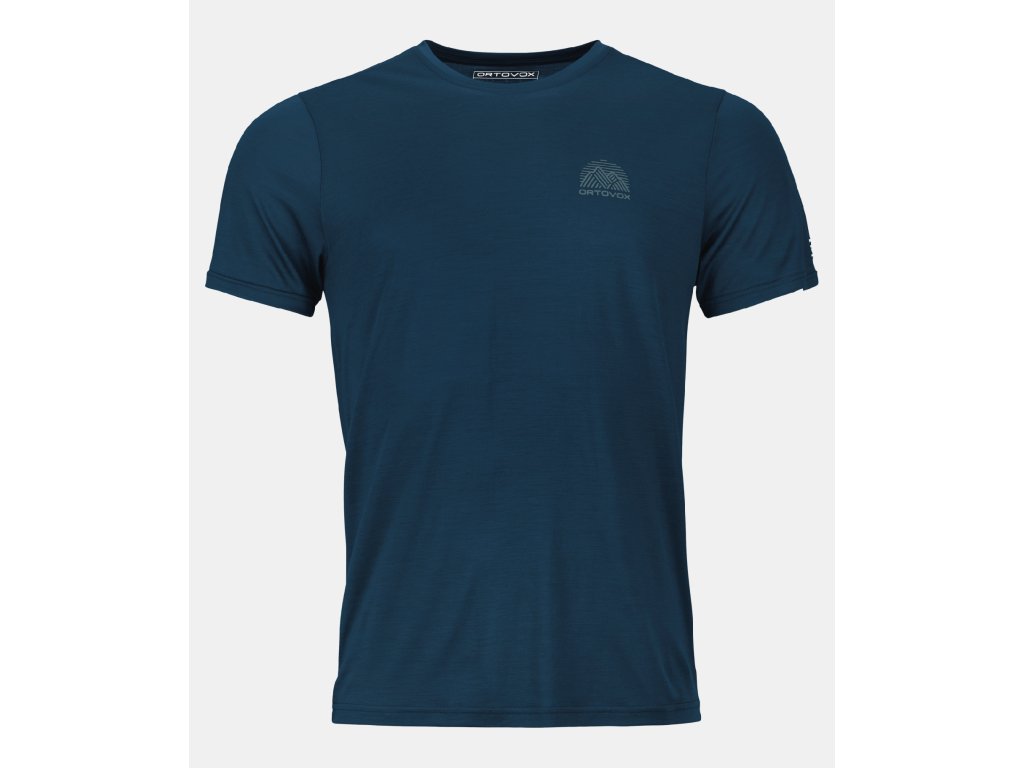 Ortovox 120 Cool Tec Mtn Stripe Ts M Barva: deep ocean, Velikost: S