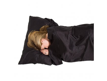 LIFEVENTURE vložka do spacáku Silk Ultimate Sleeping Bag Liner | black | rectangular