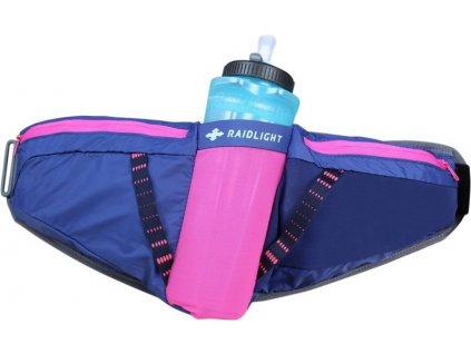 RaidLight běžecká ledvinka s lahví Activ 600 Belt W Darkblue Pink 01