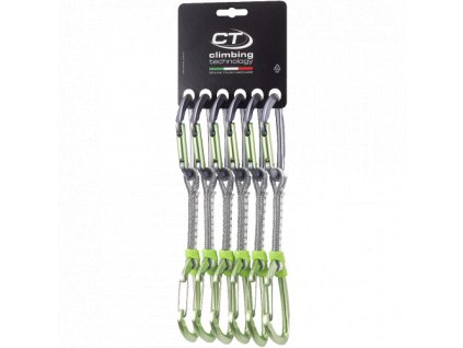 Climbing Technology expres set 6x Lime MIX DY 12cm Green / Grey
