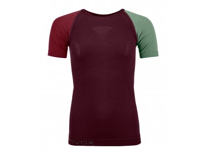Ortovox dámske tričko 120 Competition Light Short Sleeve W (Barva winetasting, Velikost XL)