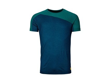 Ortovox pánske tričko 170 Cool Horizontal T-shirt M (Barva winetasting blend, Velikost XXL)
