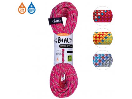 BEAL dynamické lano Apollo II 11mm 60 m