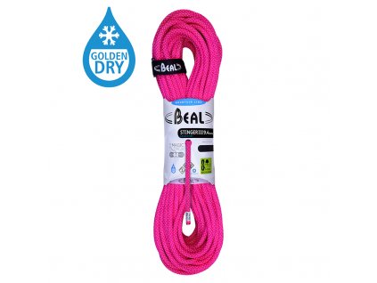 BEAL dynamické lano Stinger III Golden Dry 9.4mm 70 m