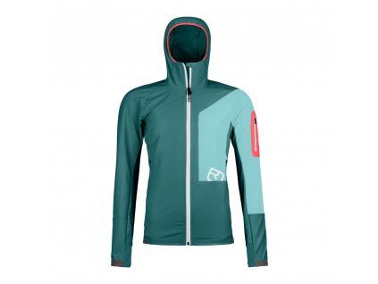 Ortovox dámská softshellová bunda Berrino Hooded Jacket W (Barva winetasting, Velikost XL)