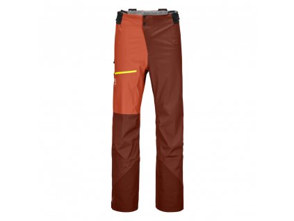 Ortovox pánské nepromokavé kalhoty 3L Ortler Pants M - zkrácené (Barva petrol blue, Velikost XXL)