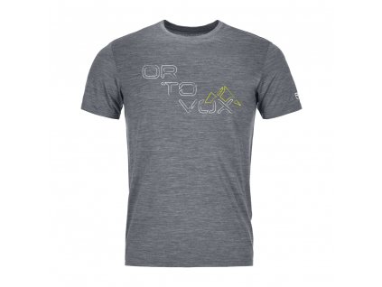 Ortovox pánské merino triko 185 Merino Tangram Logo TS M (Barva sly fox, Velikost XXL)