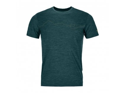 Ortovox pánské merino triko 150 Cool Mountain TS M (Barva Mountain blue, Velikost XXL)