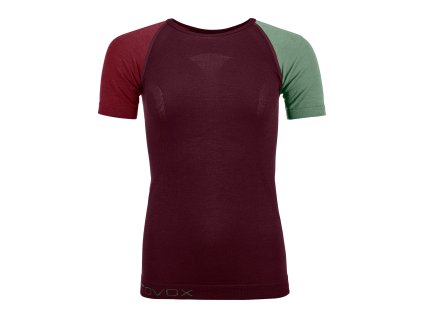 Ortovox dámske tričko 120 Competition Light Short Sleeve W (Barva dark wine, Velikost XL)