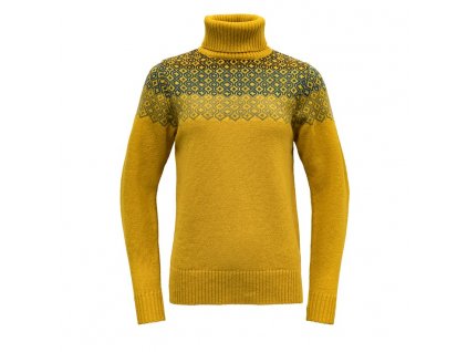 Devold dámský vlněný svetr Syvde Wool High Neck