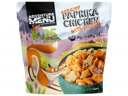 Adventure menu Kuře na paprice s těstovinami 85g