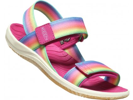 Keen dětské sandály Elle Backstrap Youth Rainbow/Festival Fuchsia