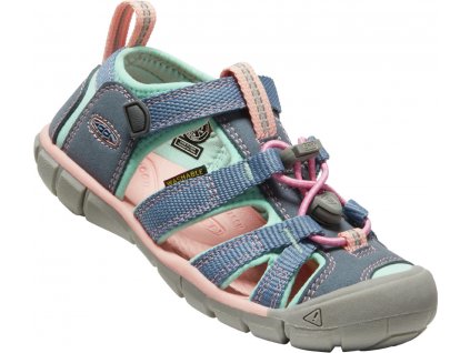 Keen dětské sandály Seacamp II CNX Children Flint Stone/Ocean Wave