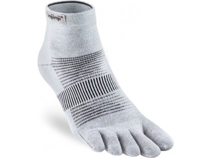 Injinji ponožky RUN Lightweight / Coolmax / Mini-crew / Grey 2023