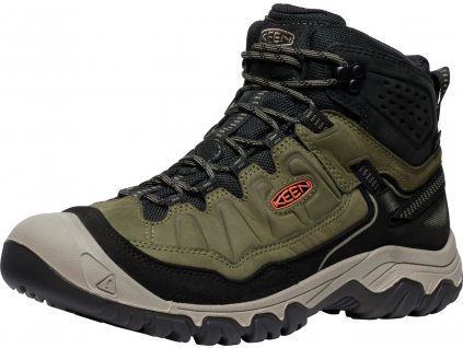 Keen Targhee IV Mid WP Men - dark olive/gold flame