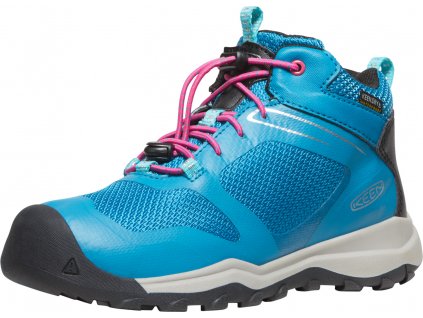 Keen Wanduro Mid WP Youth - fjord blue/fuchsia purple