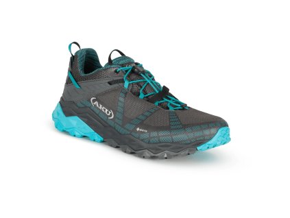 4c138e91 damske turisticke boty aku flyrock gtx ws cerna modra black turquoise