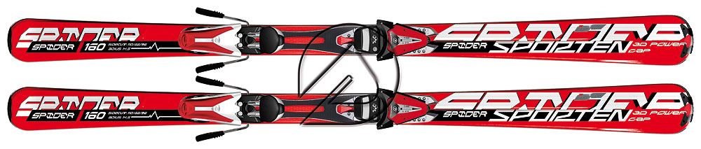 Sporten sjezdové lyže SPIDER 170cm set vázání Tyrolia SX10 (sleva 42%) Velikost: 170 cm - červené