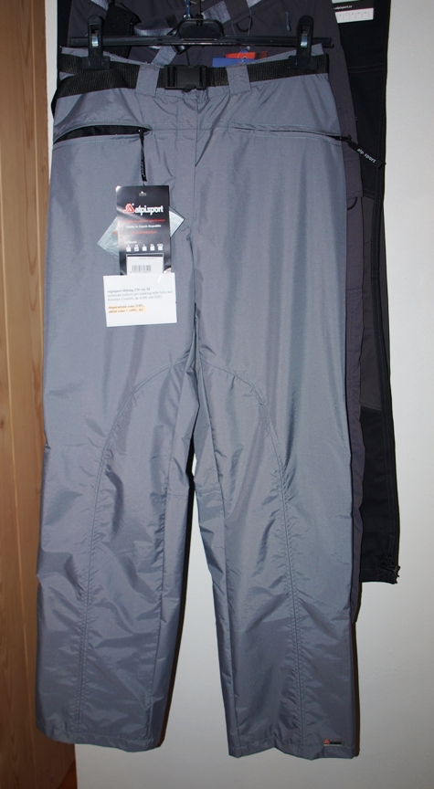 Alpisport nepromokavé lyžařské / outdoorové kalhoty Hiking 270 Barva: šedá, Velikost: M