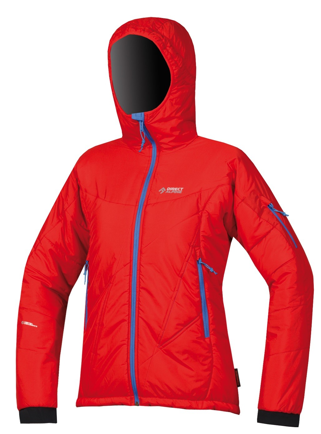 Direct Alpine bunda Denali Lady 5.0 Barva: červená (modré zipy), Velikost: M