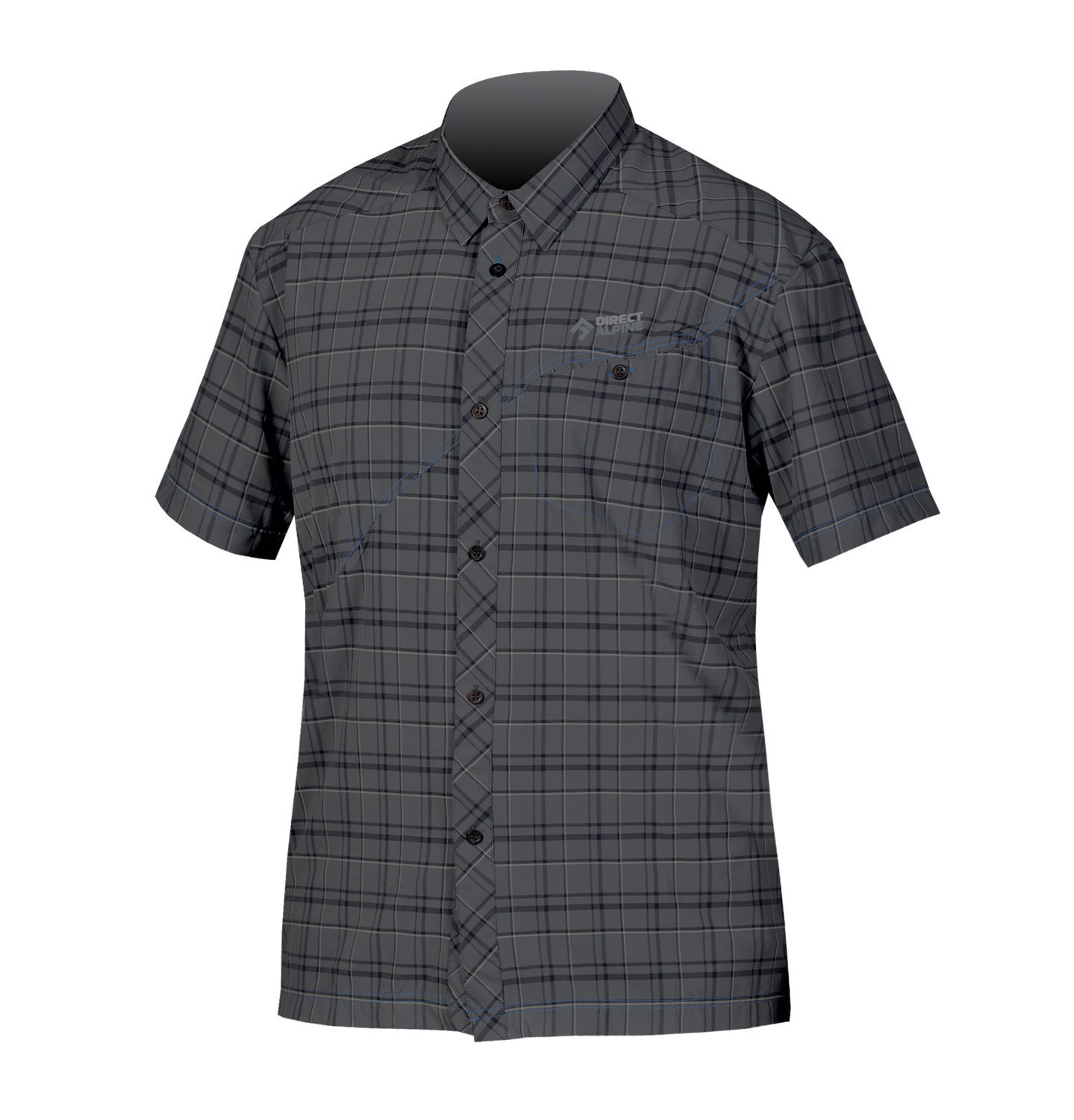 Direct Alpine košile RAY Barva: black/grey, Velikost: L