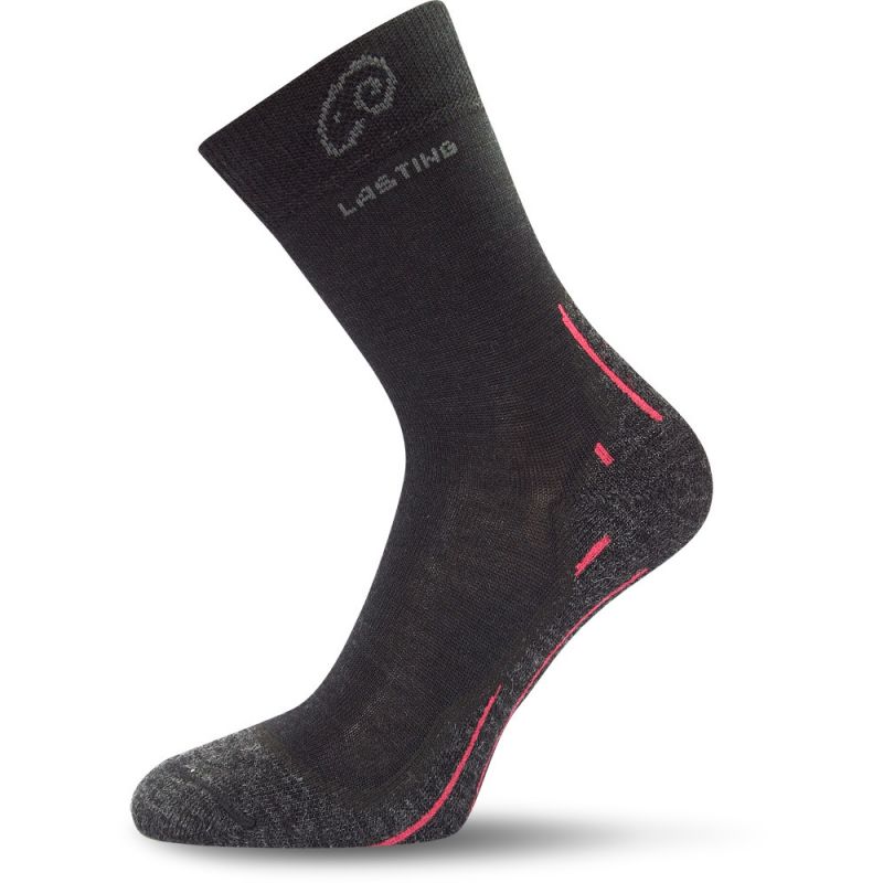 Lasting ponožky Merino WHI Barva: černá (900), Velikost: L