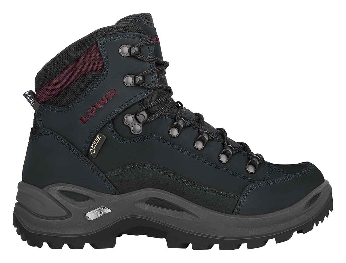 Lowa boty RENEGADE GTX MID Ws black/burgundy Velikost: 5 UK (38 EU)