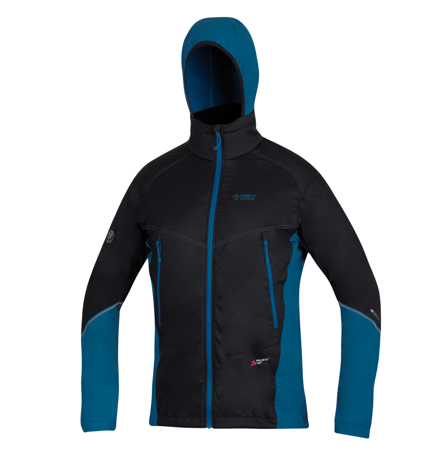 Direct Alpine bunda Alpha jacket (2020) Barva: black/petrol, Velikost: M
