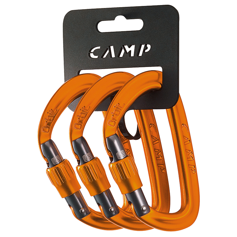 CAMP set karabin Orbit Lock 3 Pack Barva: Oranžová