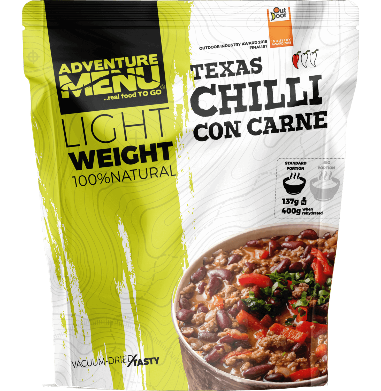 Adventure menu Chilli con carne 137g standard porce