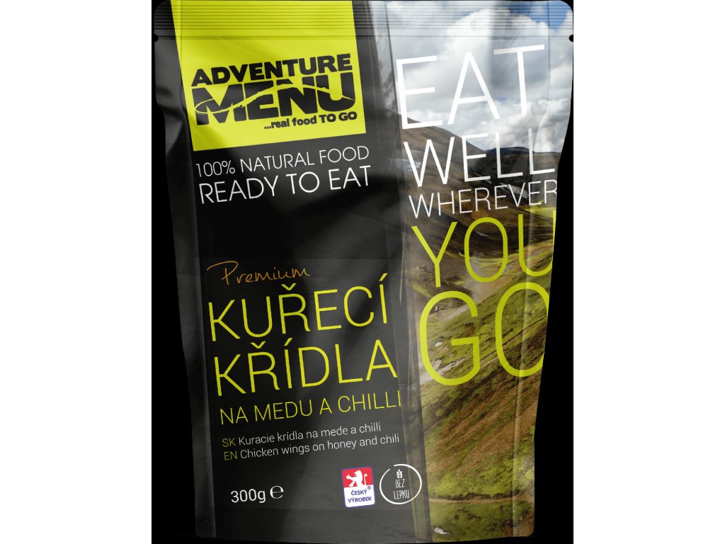 Adventure menu Kuřecí křídla na medu a chilli 300g