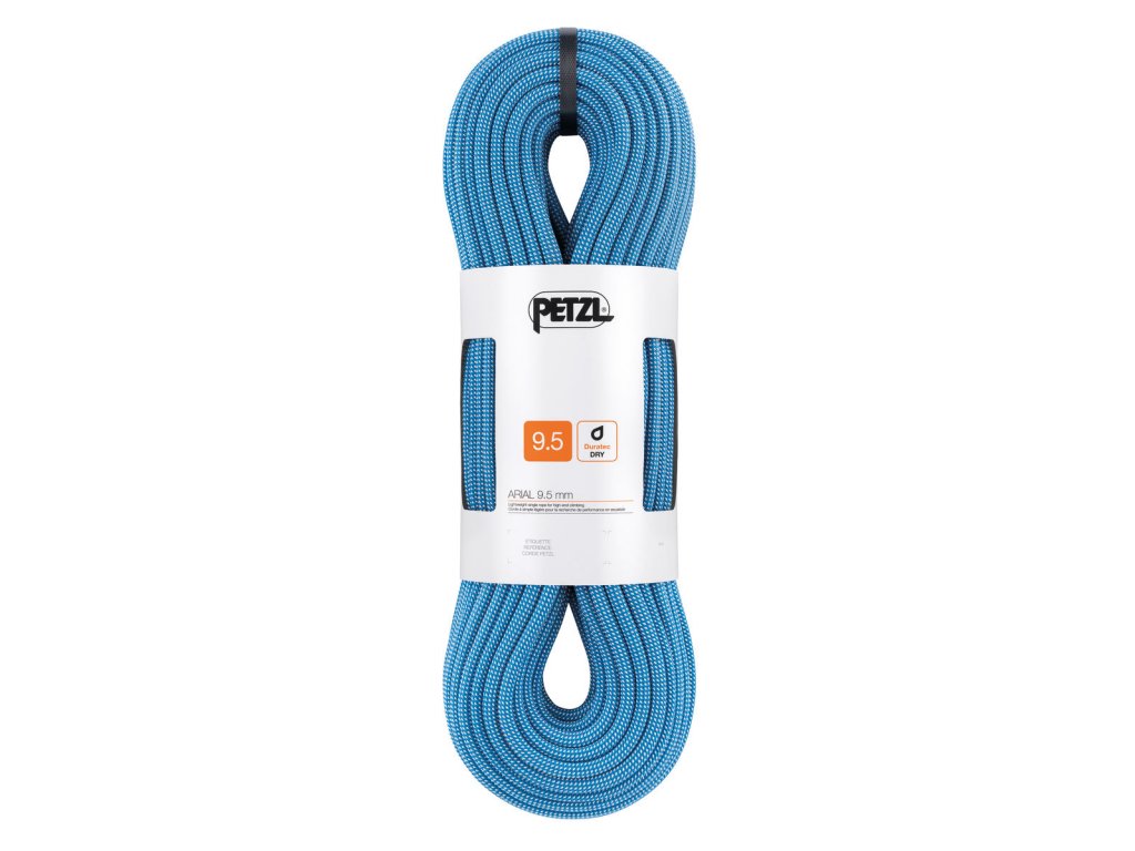 Petzl Dynamické lano Arial 9,5 mm 60m Barva: Modrá, Velikost: 60 m