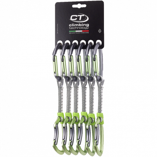 Climbing Technology expres set 6x LIME DY 12cm Barva: Green/Grey