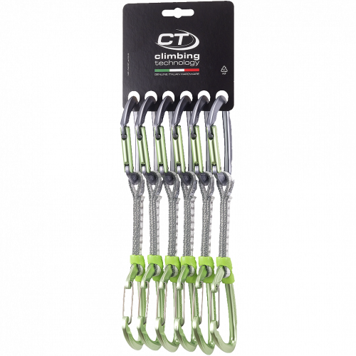 Climbing Technology expres set 6x Lime MIX DY 12cm Green / Grey