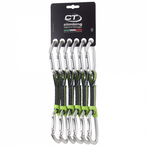 Climbing Technology expres set 6x LIME NY 12CM Barva: Stříbrná