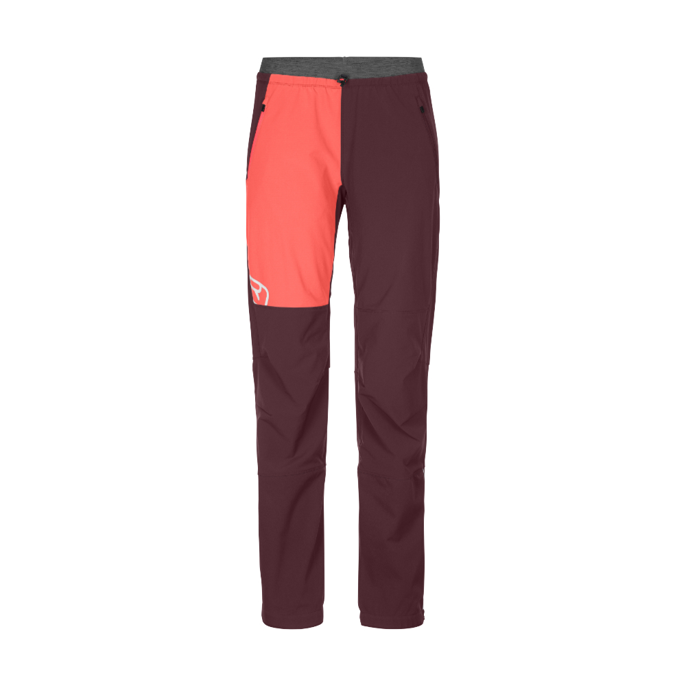 Ortovox dámské softshellové kalhoty Berrino Pants W Barva: winetasting, Velikost: S