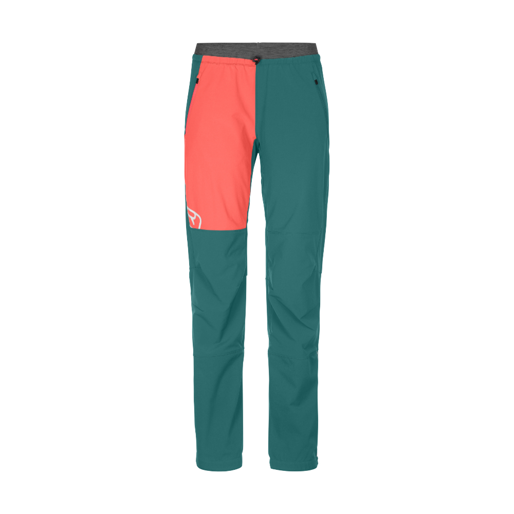 Ortovox dámské softshellové kalhoty Berrino Pants W Barva: pacific green, Velikost: XS