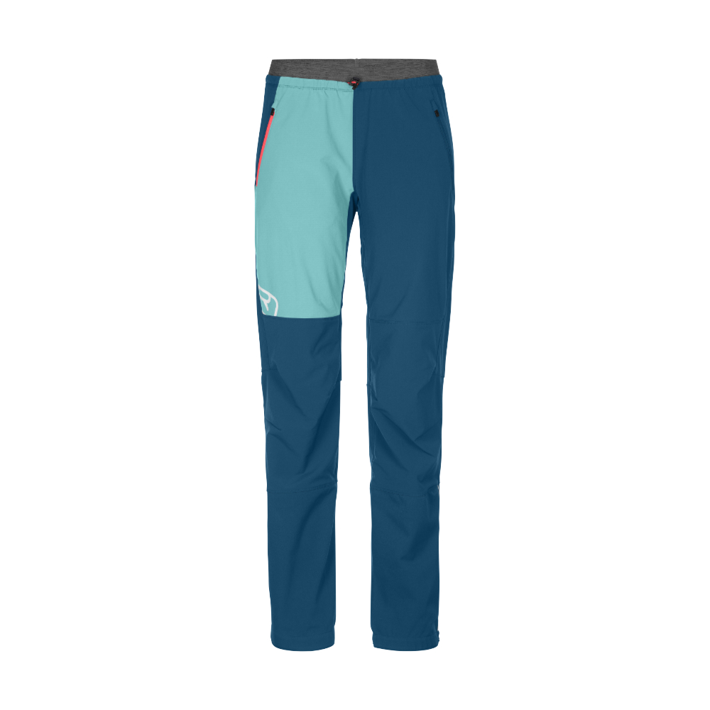 Ortovox dámské softshellové kalhoty Berrino Pants W Barva: petrol blue, Velikost: XS