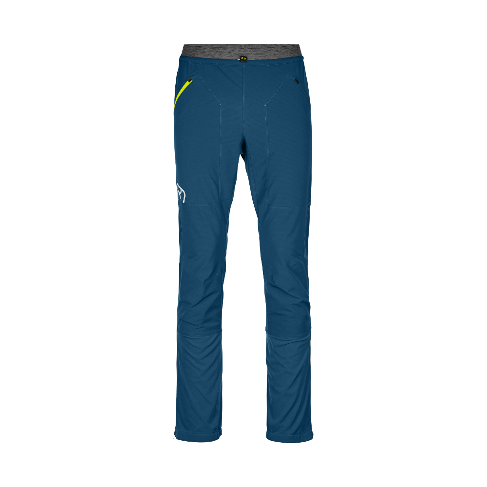 Ortovox pánské softshellové kalhoty Berrino Pants M Barva: petrol blue, Velikost: L