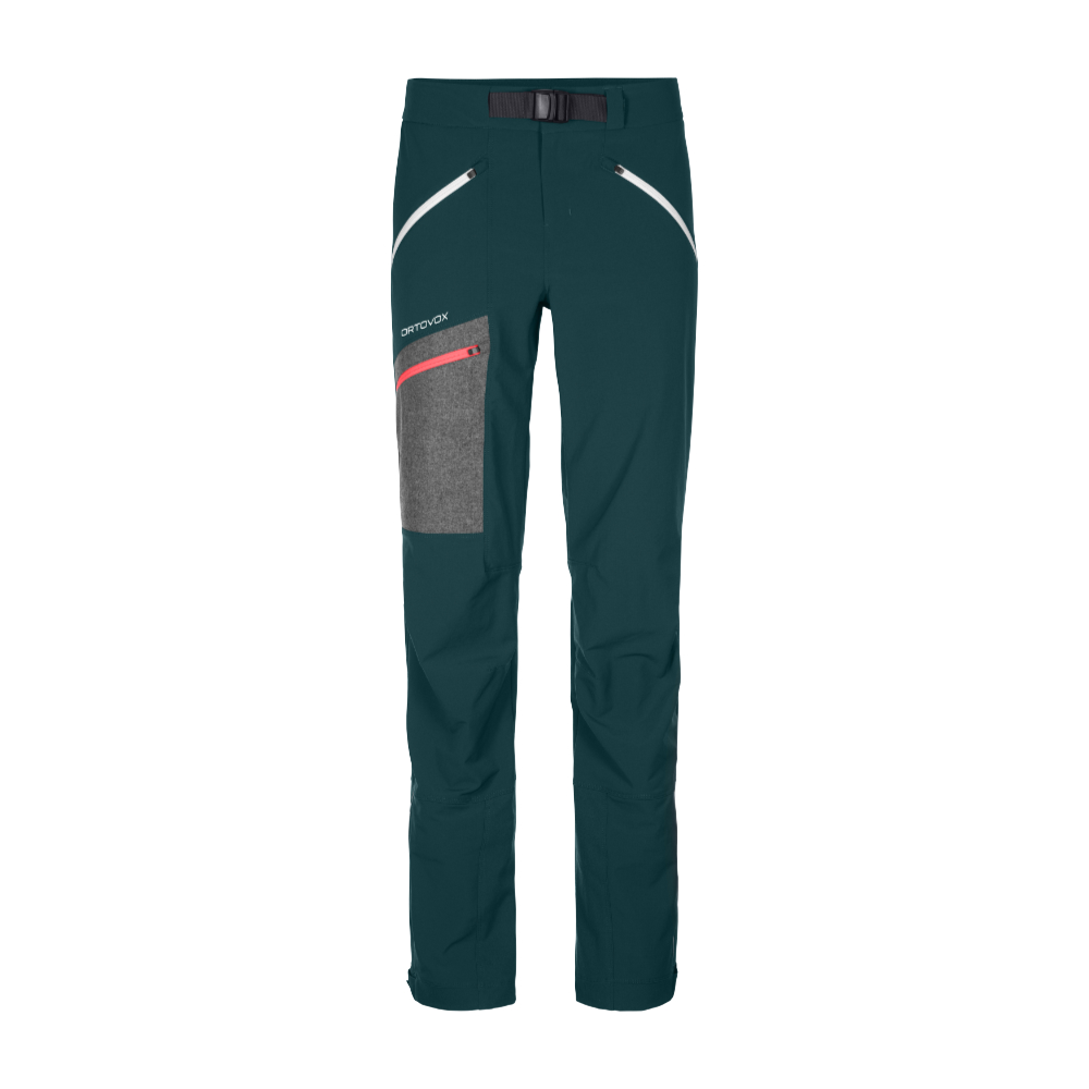 Ortovox dámské softshellové kalhoty Cevedale Pants W Barva: dark pacific, Velikost: XS