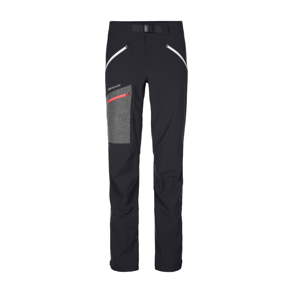 Ortovox dámské softshellové kalhoty Cevedale Pants W Barva: black raven, Velikost: XS
