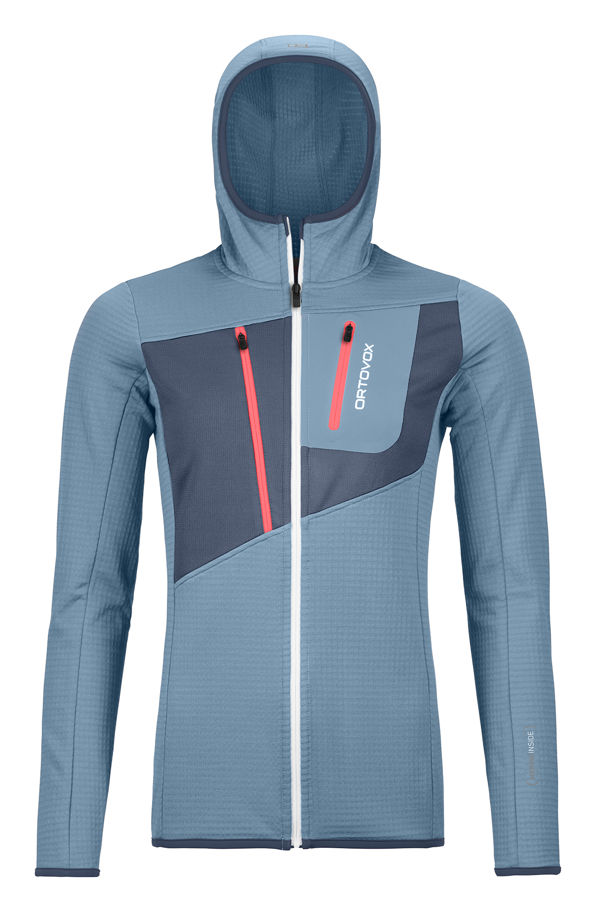 Ortovox dámská merino mikina Fleece Grid Hoody W Barva: light blue, Velikost: L