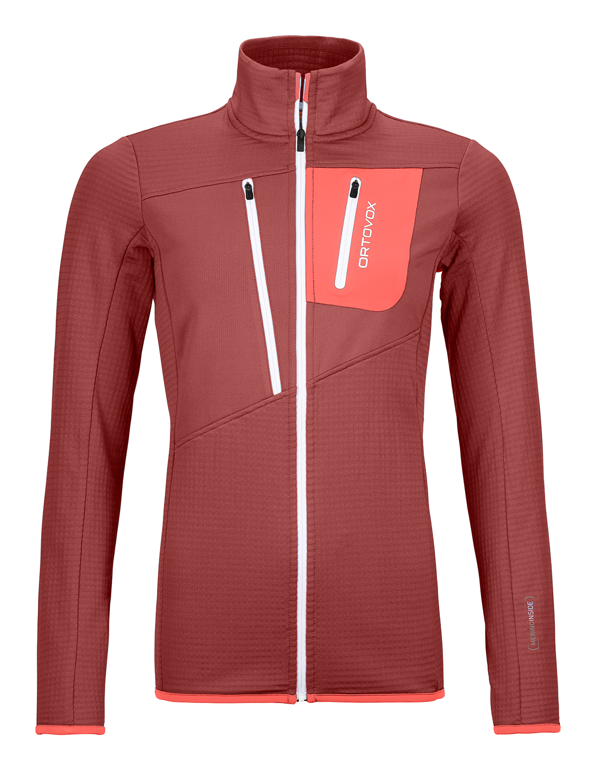 Ortovox dámská mikina Fleece Grid Jacket W Barva: blush, Velikost: XS