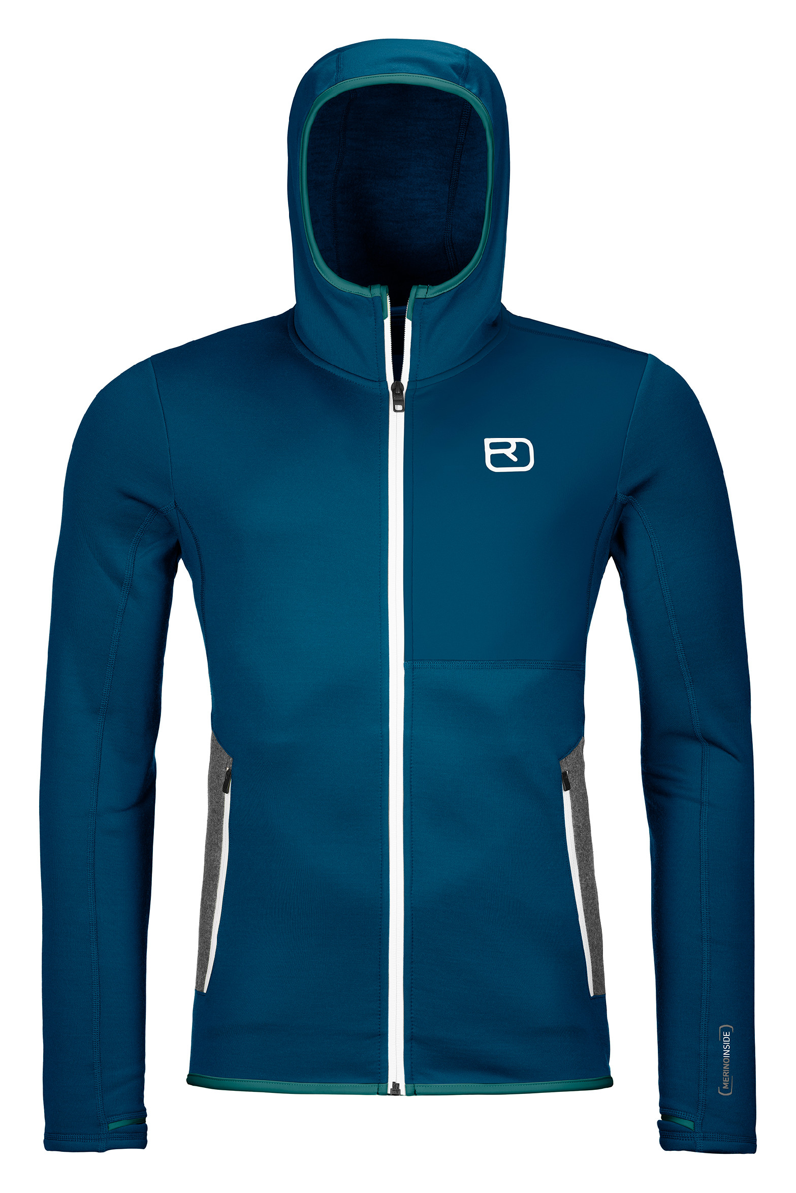 Ortovox pánská mikina Fleece Hoody M Barva: petrol blue, Velikost: XL