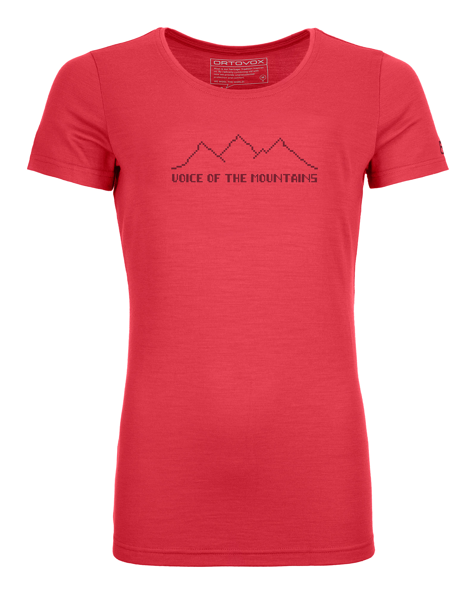 Ortovox dámské tričko 150 Cool Pixel Voice T-shirt W Barva: hot coral, Velikost: M