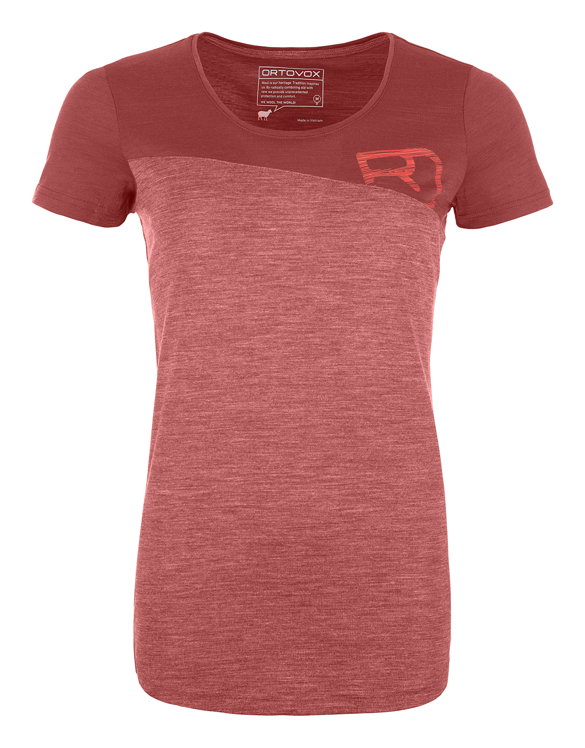 Ortovox dámské tričko 150 Cool Logo T-shirt W Barva: blush, Velikost: L