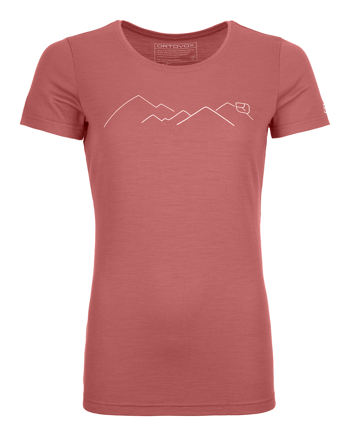 Ortovox dámské tričko 185 Merino Mountain T-shirt W Barva: blush, Velikost: S