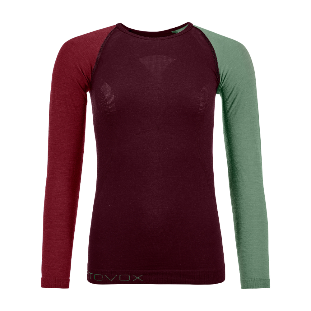 Ortovox dámské merino triko 120 Competition Light Long Sleeve W Barva: winetasting, Velikost: S