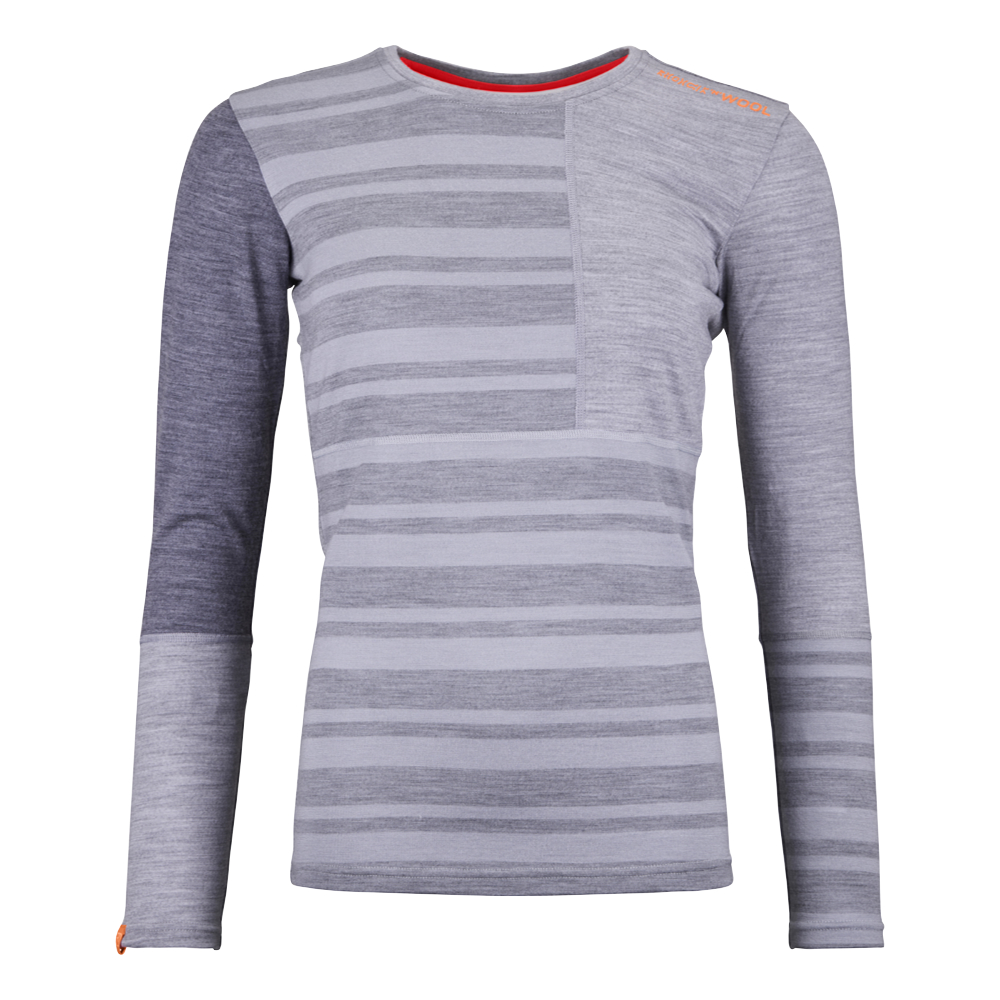 Ortovox dámské merino triko 185 Rock'N'Wool Long Sleeve W Barva: grey blend, Velikost: S